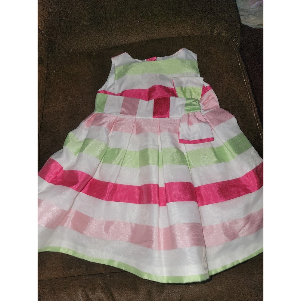 Dressed up by Gymboree striped spring Easter dress size 12 18 months